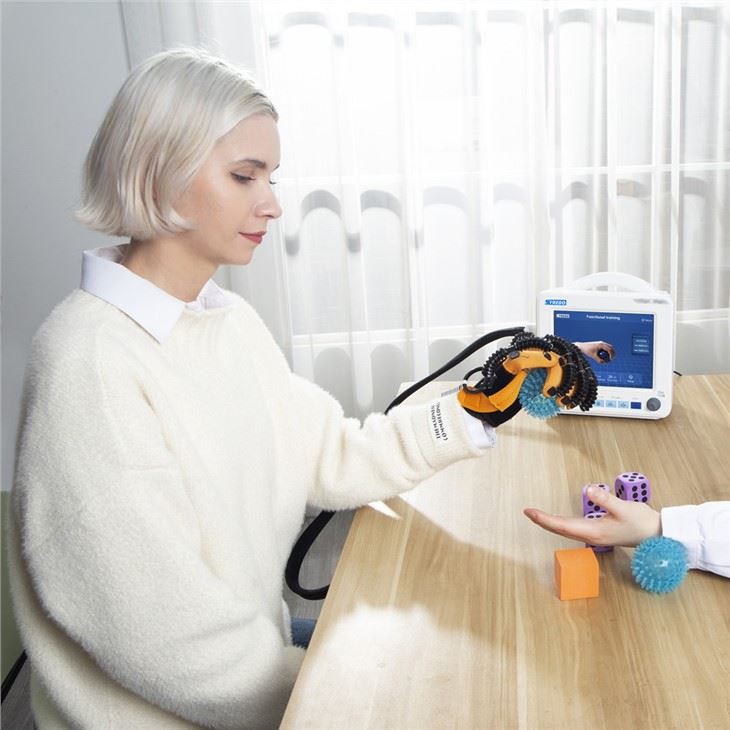 Rankų pratimų robotas pirštų treniruoklis