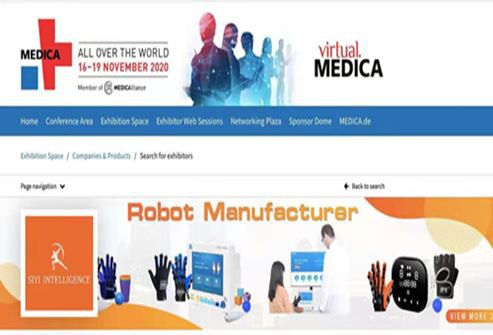 Medica paroda Vokietija Si Yi rankų funkcinės reabilitacijos robotas